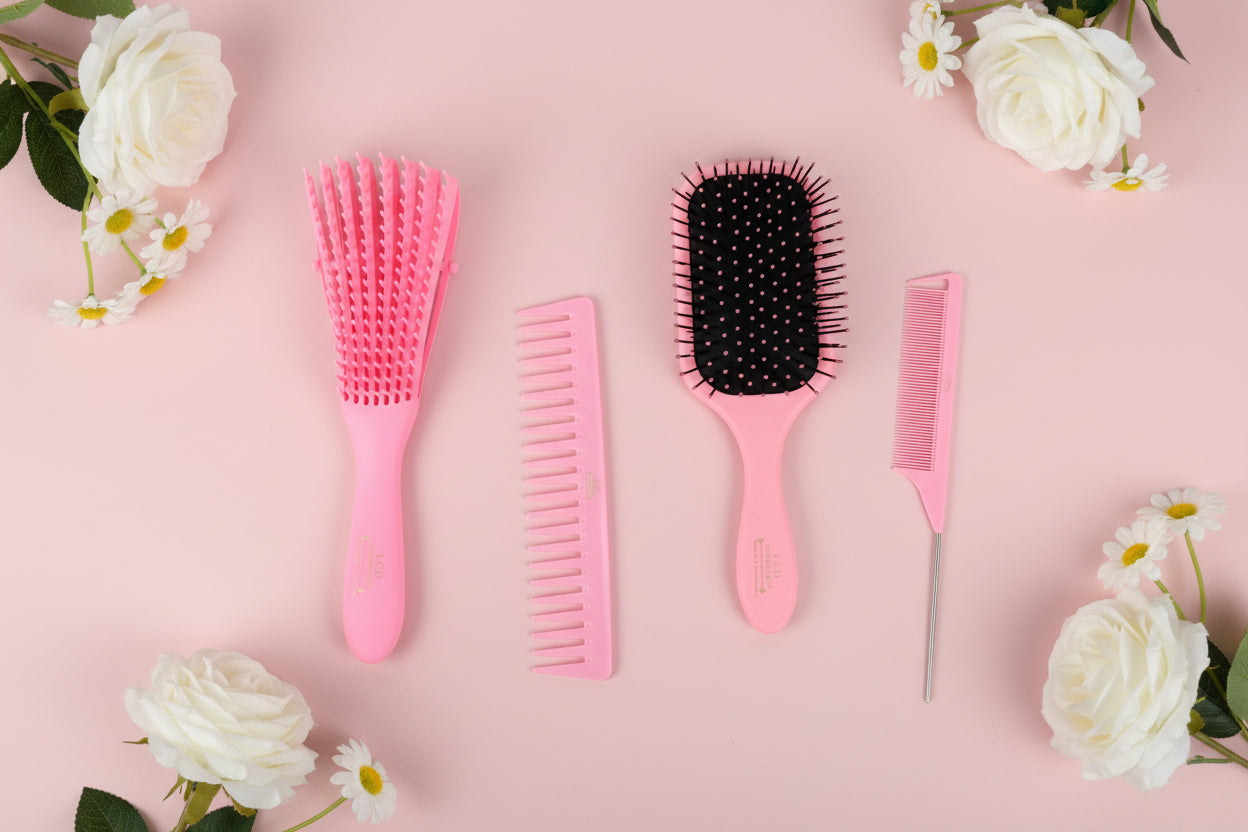 Kit 4-en 1 brosses démêlante