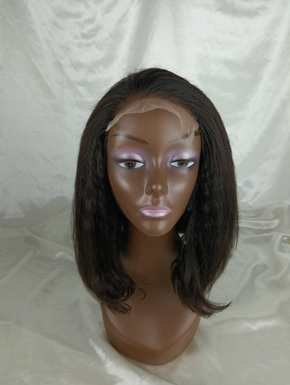 Perruque Brésilienne Kinky Straight – 12 pouces – Closure 5x5
