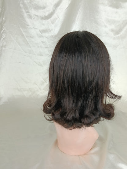 Perruque Brésilienne 10 pouces – Lace Frontal 13x4 – Couleur Noir Naturel